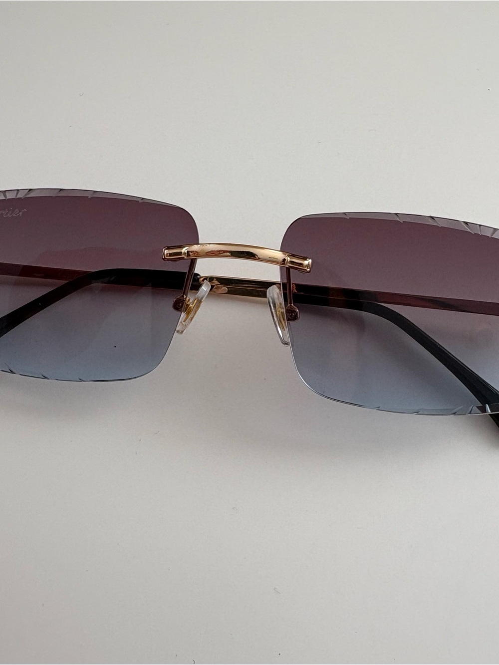 Rimless Gradient Sunglasses